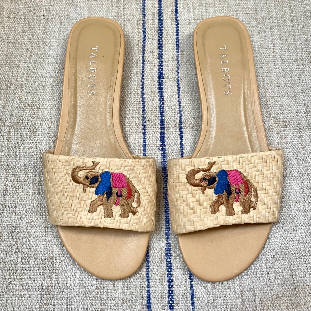 TALBOTS Elephant Slide Sandals